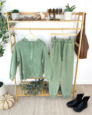 WAREHOUSE ONLY Vintage Wash Joggers - Olive