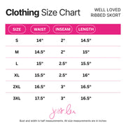 Well Loved Ribbed Skort- Chocolate