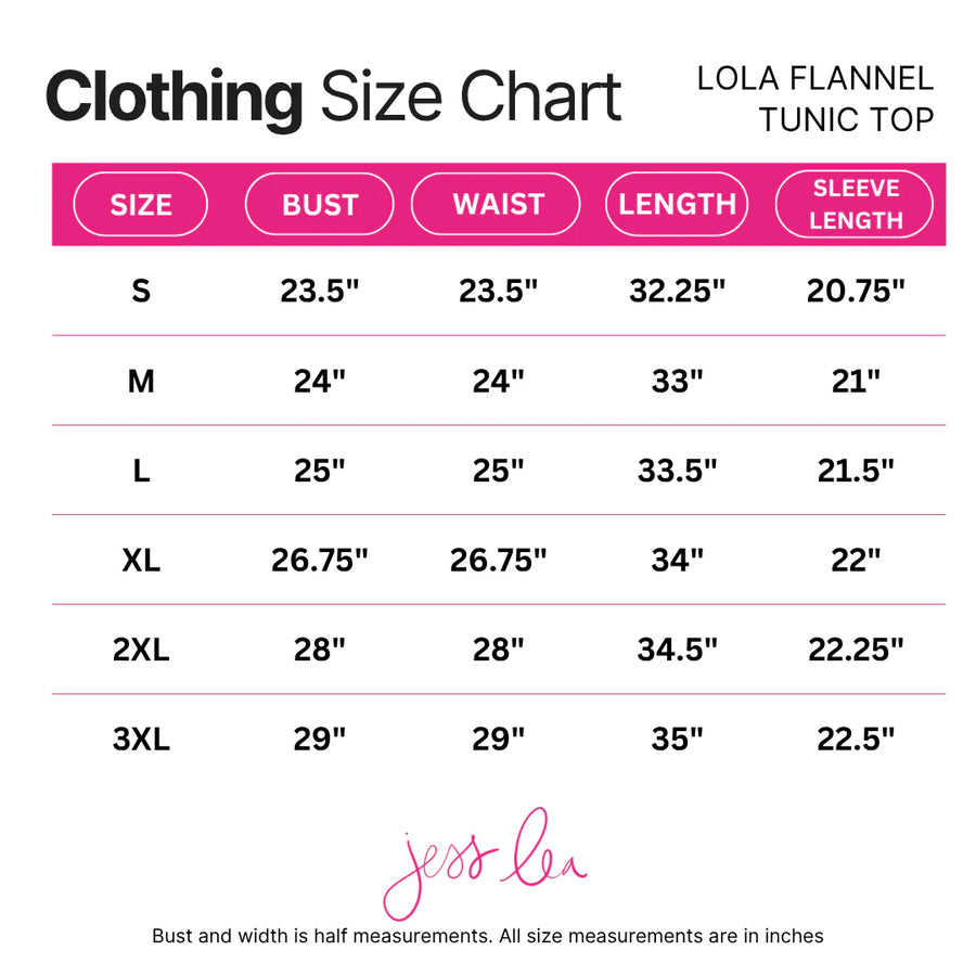 Lola Flannel Tunic Top- Brown