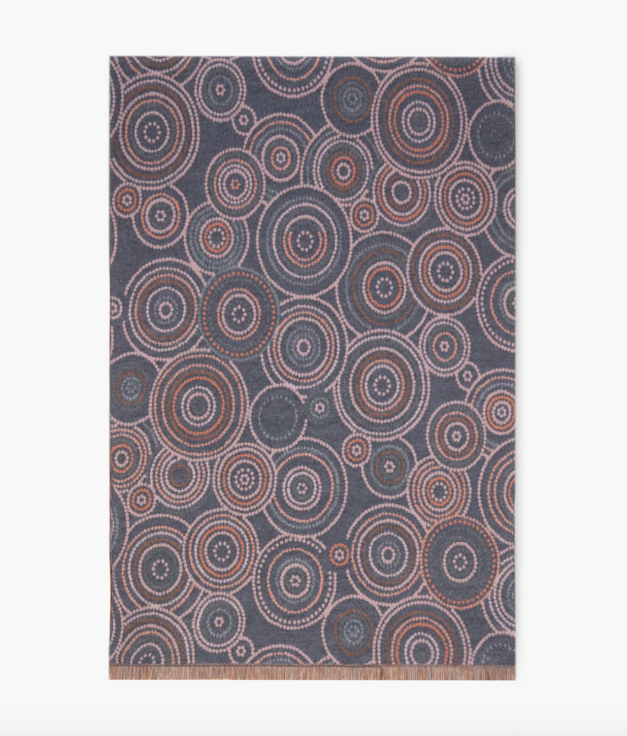 Dotted Circle Pattern Scarf
