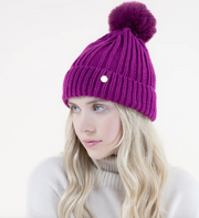 Ribbed Pom Beanie