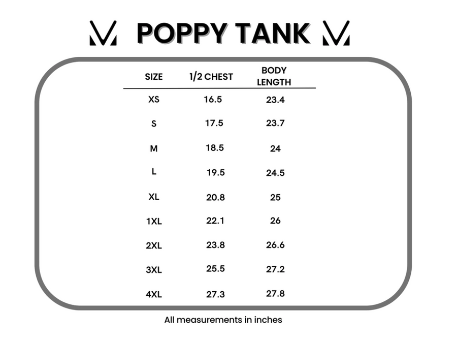 Poppy Tank - Denim Floral