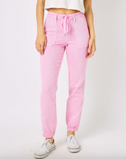Pink Garment Dyed Joggers FINAL SALE