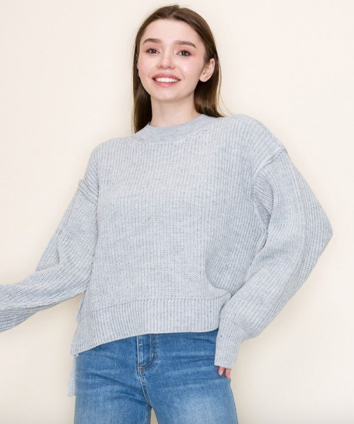 Sea Shore Pullover- Stormy Grey