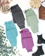 WAREHOUSE ONLY Vintage Wash Joggers - Teal