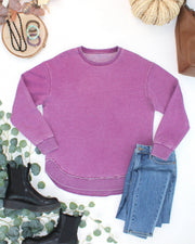 WAREHOUSE ONLY Vintage Wash Pullover - Purple