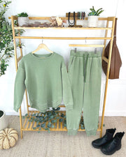 WAREHOUSE ONLY Vintage Wash Pullover - Olive