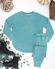 WAREHOUSE ONLY Vintage Wash Joggers - Teal