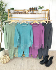 WAREHOUSE ONLY Vintage Wash Pullover - Olive