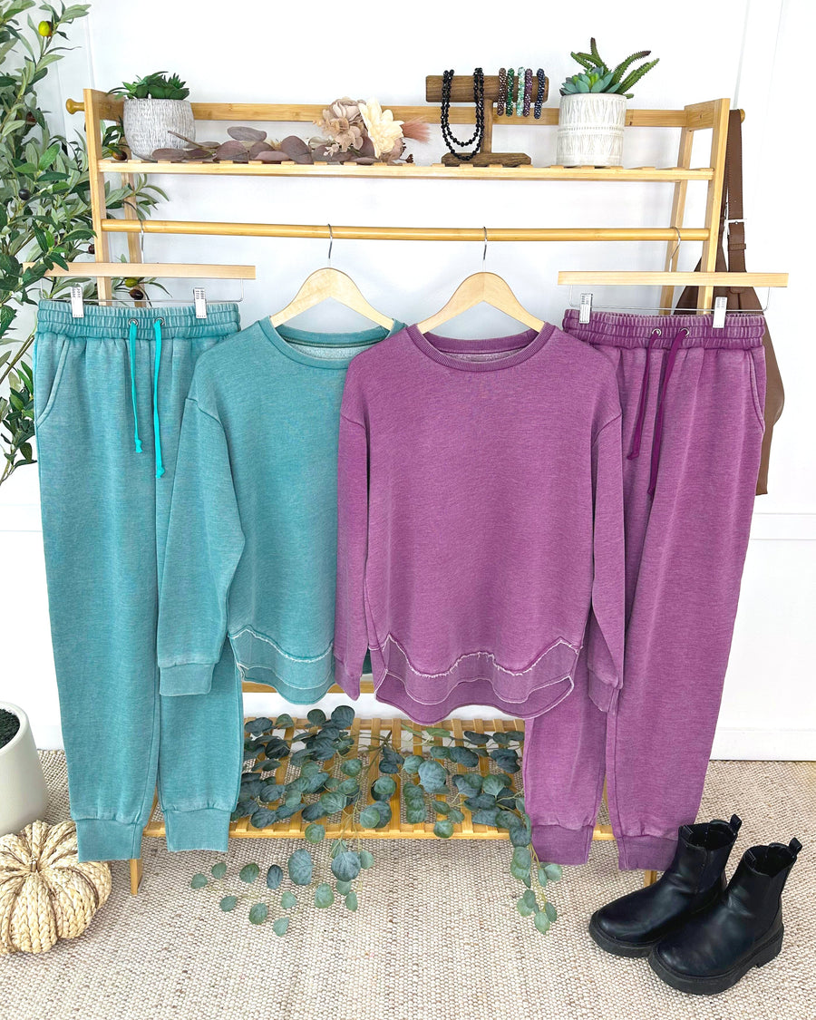 WAREHOUSE ONLY Vintage Wash Pullover - Purple