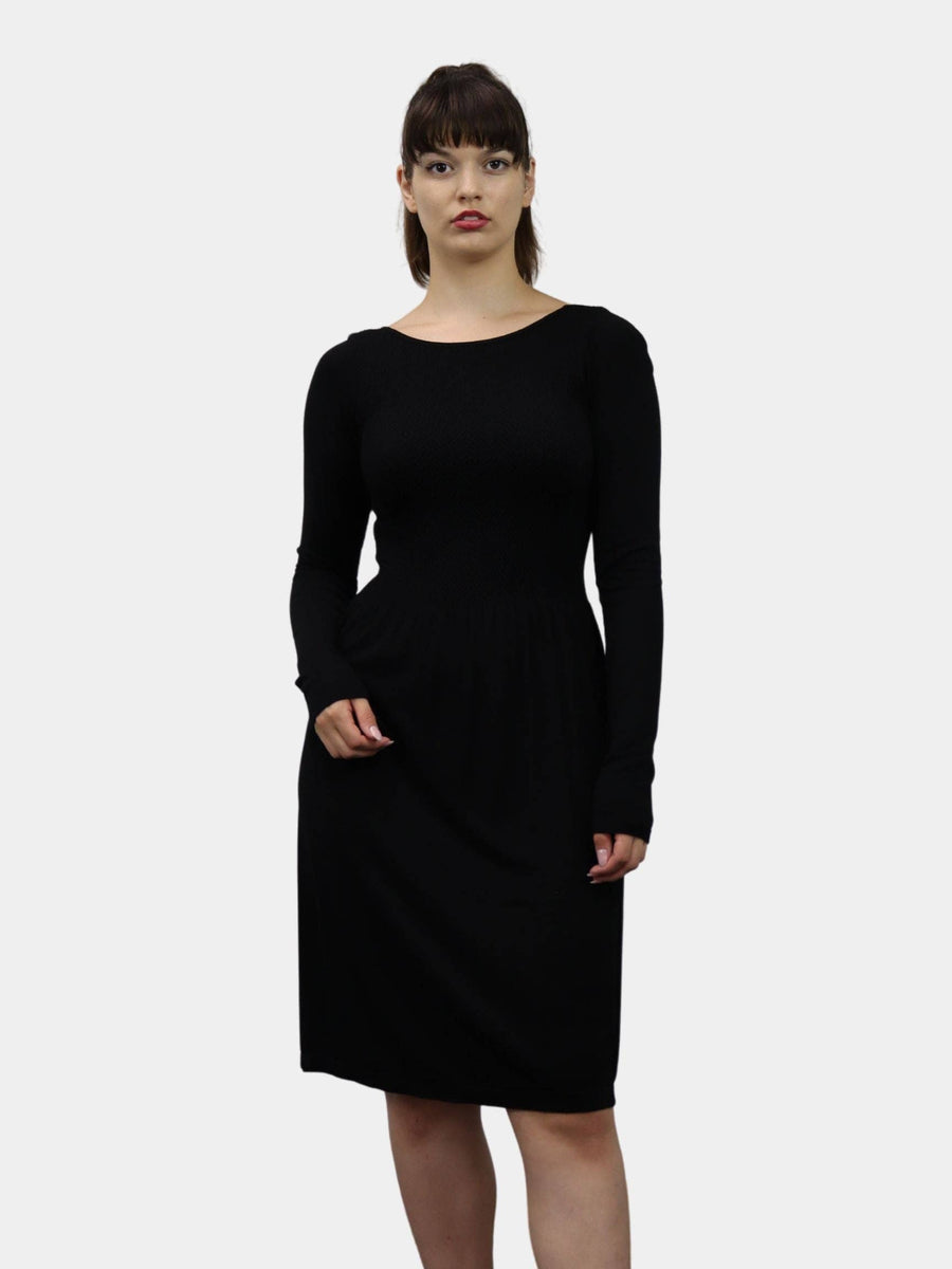 Knee Length Long Sleeve Dress