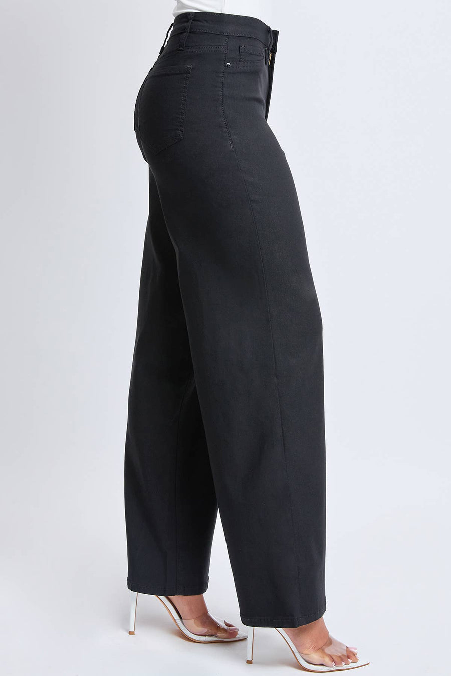 Hyperstretch High Rise Wide Leg- Black