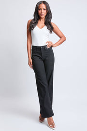 Hyperstretch High Rise Wide Leg- Black