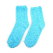 Women's Solid Bright Color Warm Fuzzy Socks