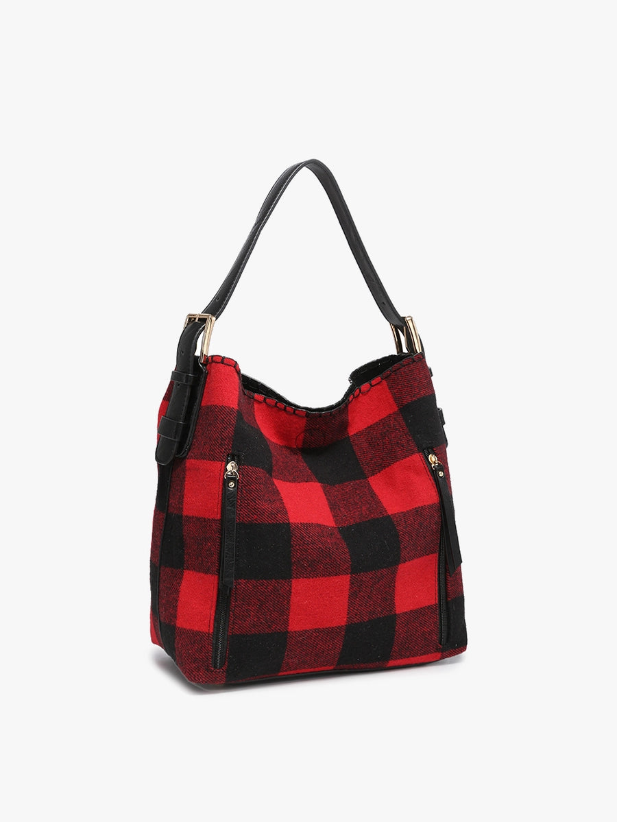 Alexa Plaid 2-in-1 Hobo Bag