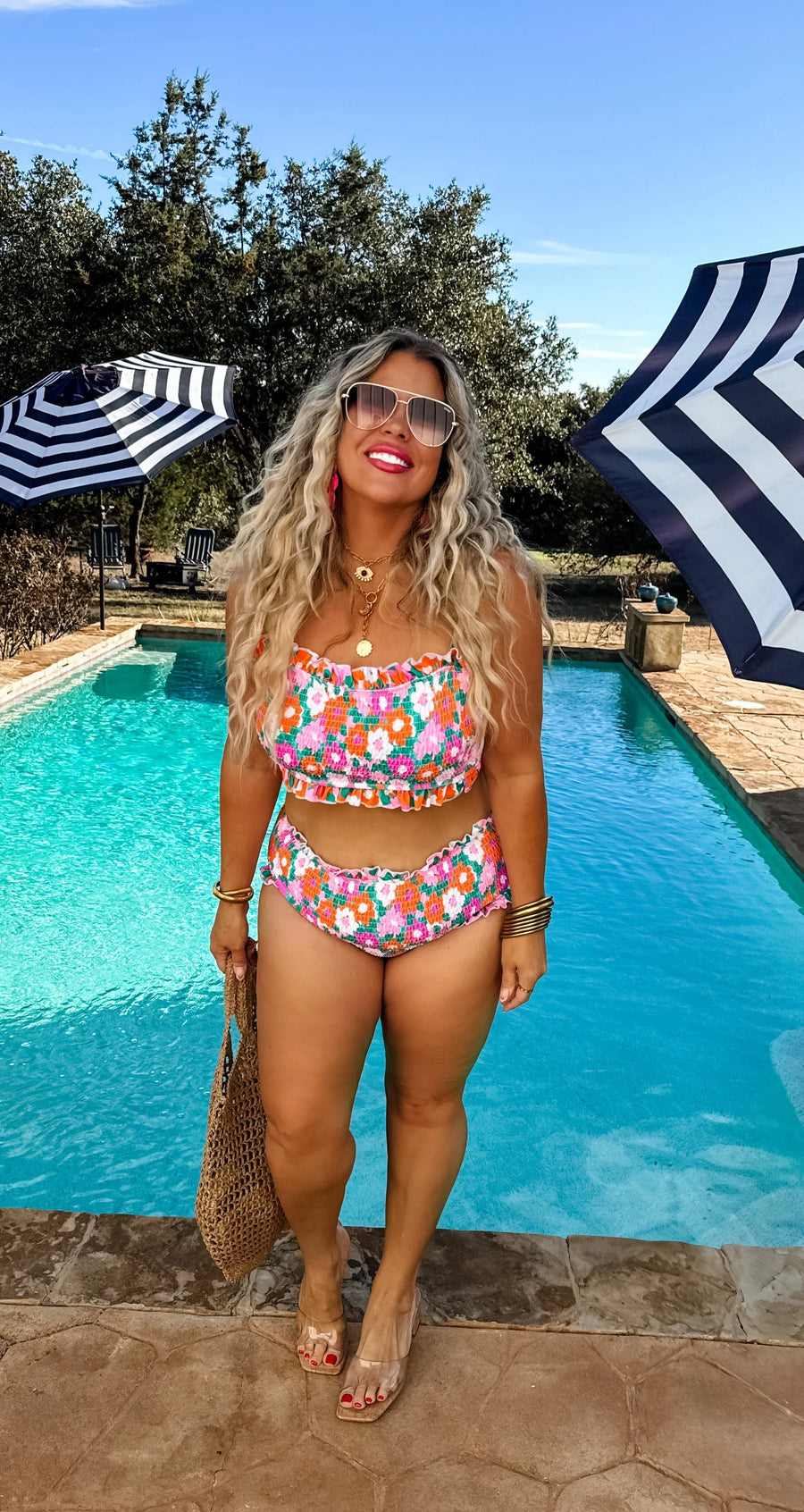 Amalfi Blooms Swim Bottom