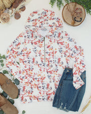 WAREHOUSE ONLY HalfZip Hoodie - Autumn Watercolor