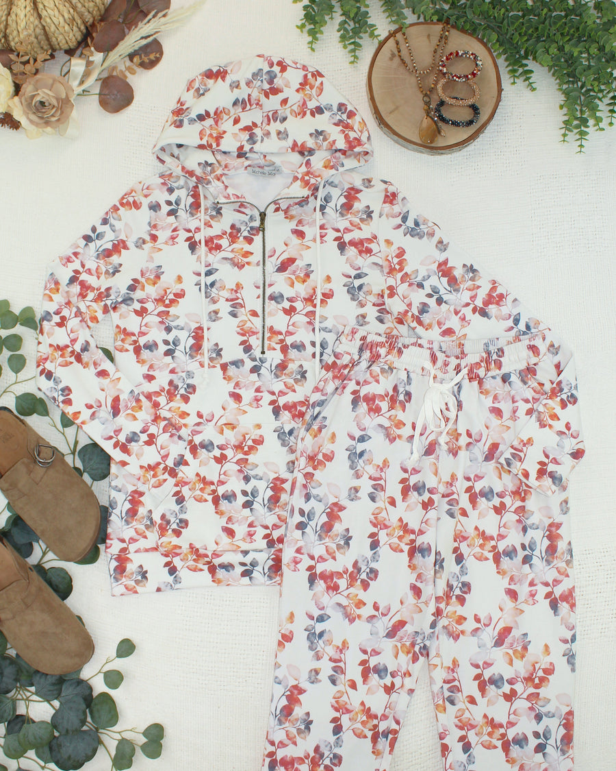 WAREHOUSE ONLY HalfZip Hoodie - Autumn Watercolor