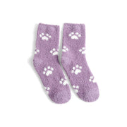 Lavender Fuzzy Socks - 3 Pair Set