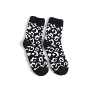 Black & White Fuzzy Socks- 3 Pair Set