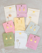 Birth Month Flower Earrings