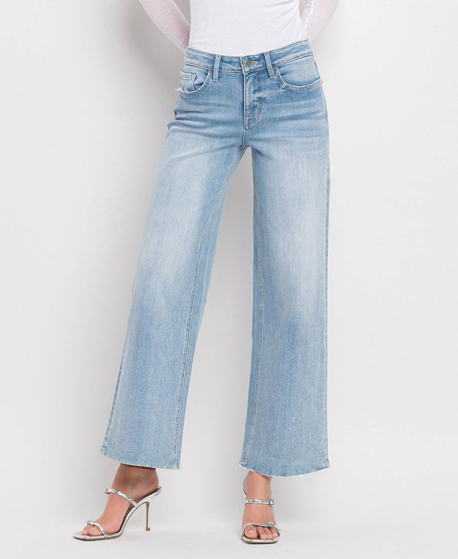 Olivia- Wide Leg High Rise Summer Wash