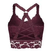 Juliette Lace Bralette- Eggplant