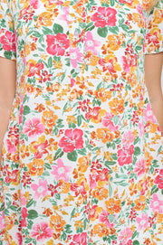 Floral Button Up Dress- Garden Party