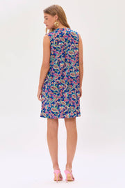 Lizzy Tank Dress- Navy Paisley