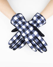 Plaid Puffer Gloves