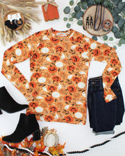 WAREHOUSE ONLY Blair Long Sleeve Top - Spooky Autumn