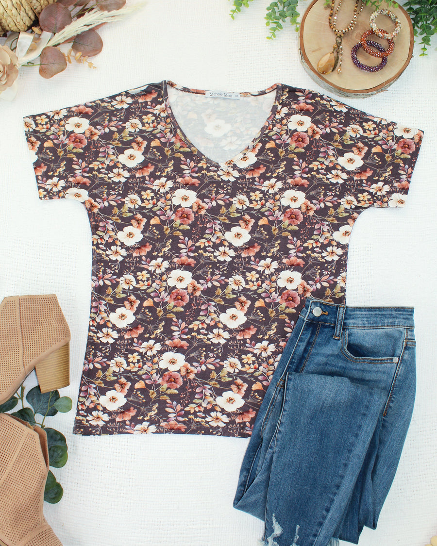 WAREHOUSE ONLY Chloe Cozy Top - Blushwood Floral