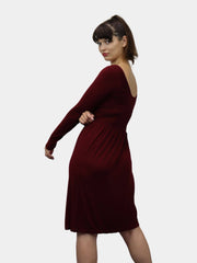 Knee Length Long Sleeve Dress
