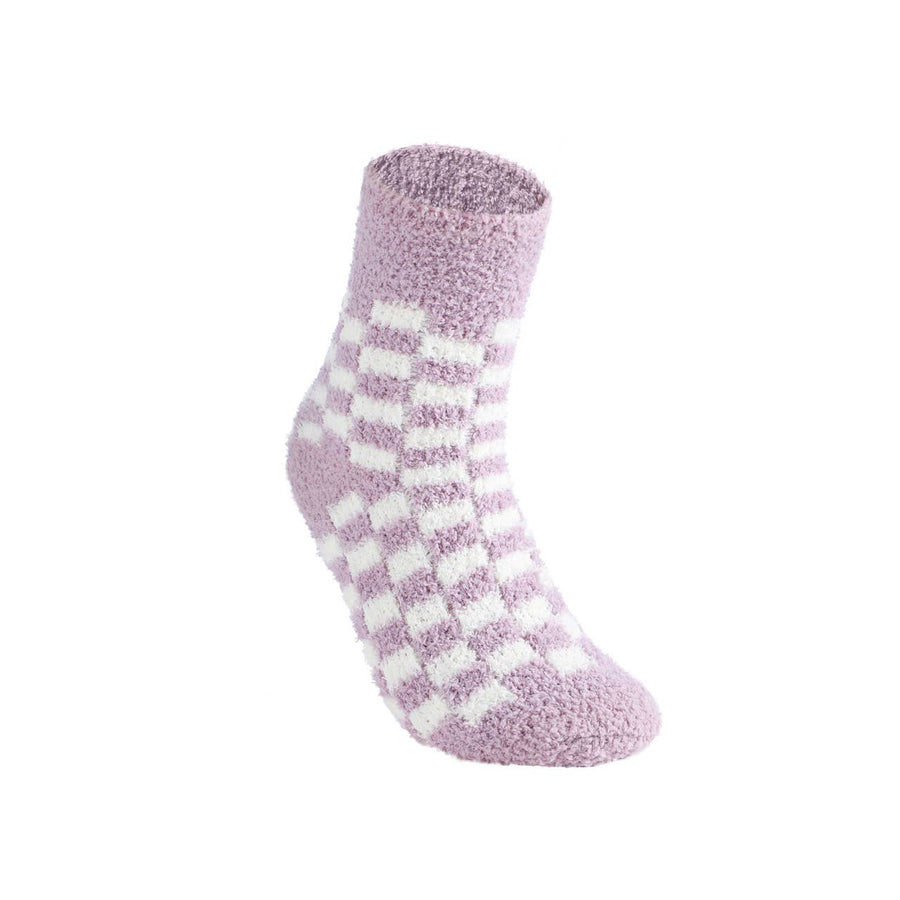 Lavender Fuzzy Socks - 3 Pair Set