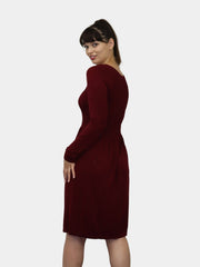 Knee Length Long Sleeve Dress