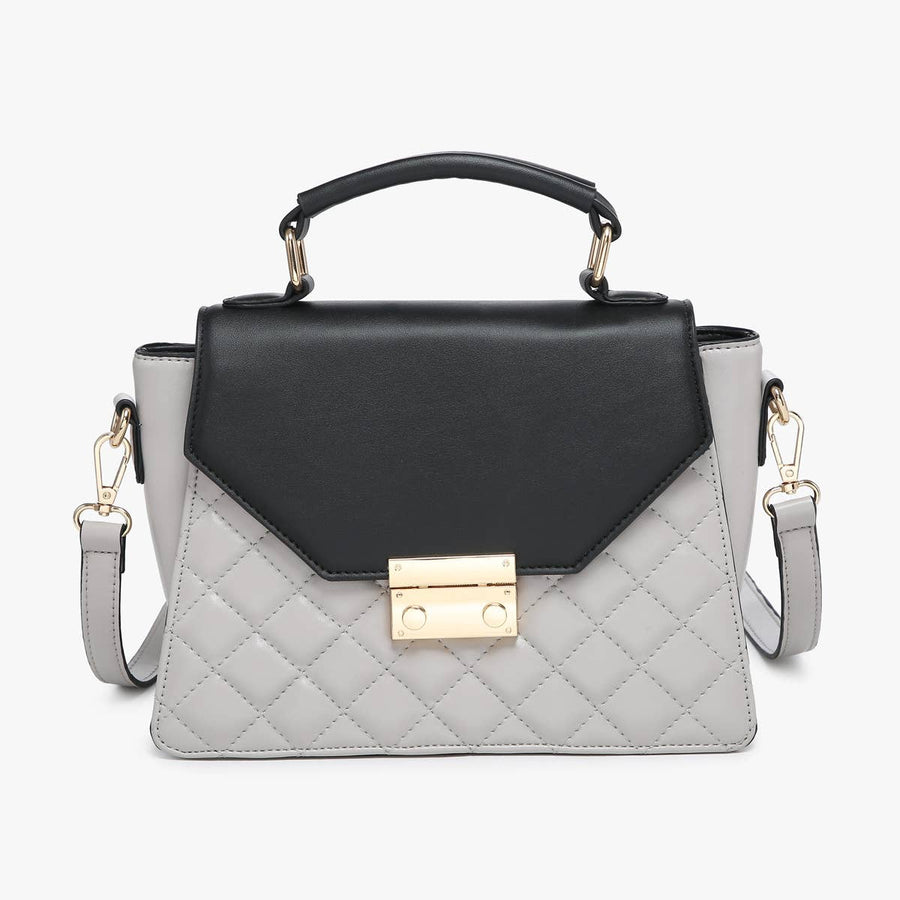 Lou Square Quilted Crossbody w/ Push Lock