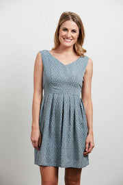 Ditsy Floral Dress- Blue