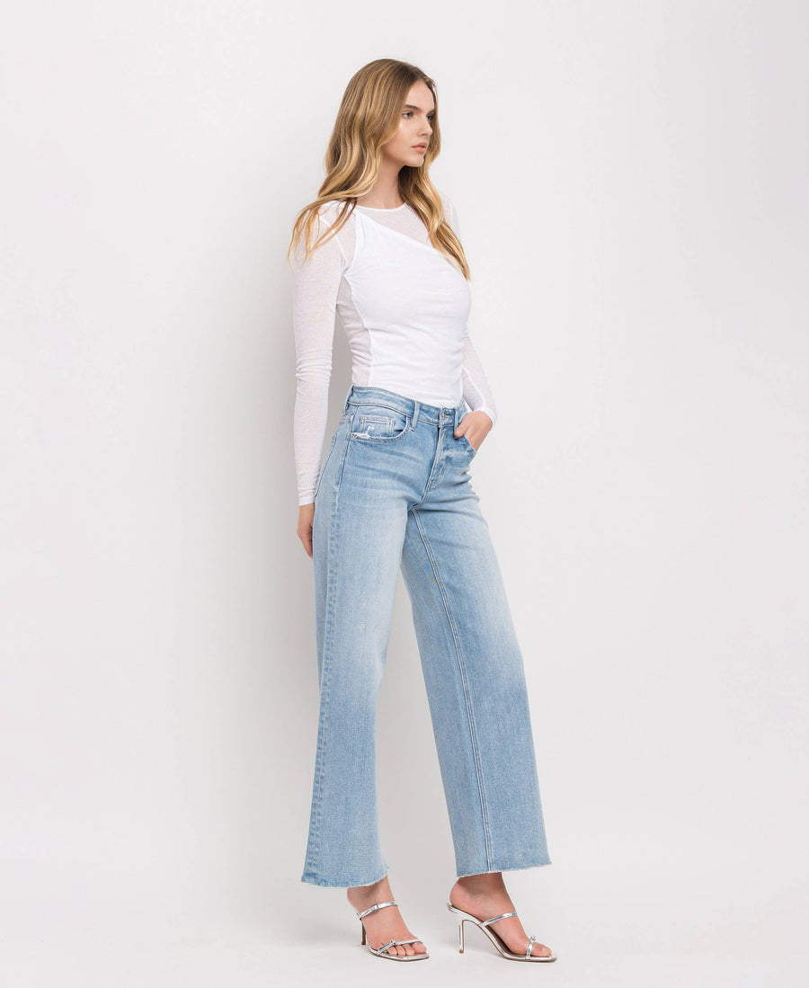 Olivia- Wide Leg High Rise Summer Wash