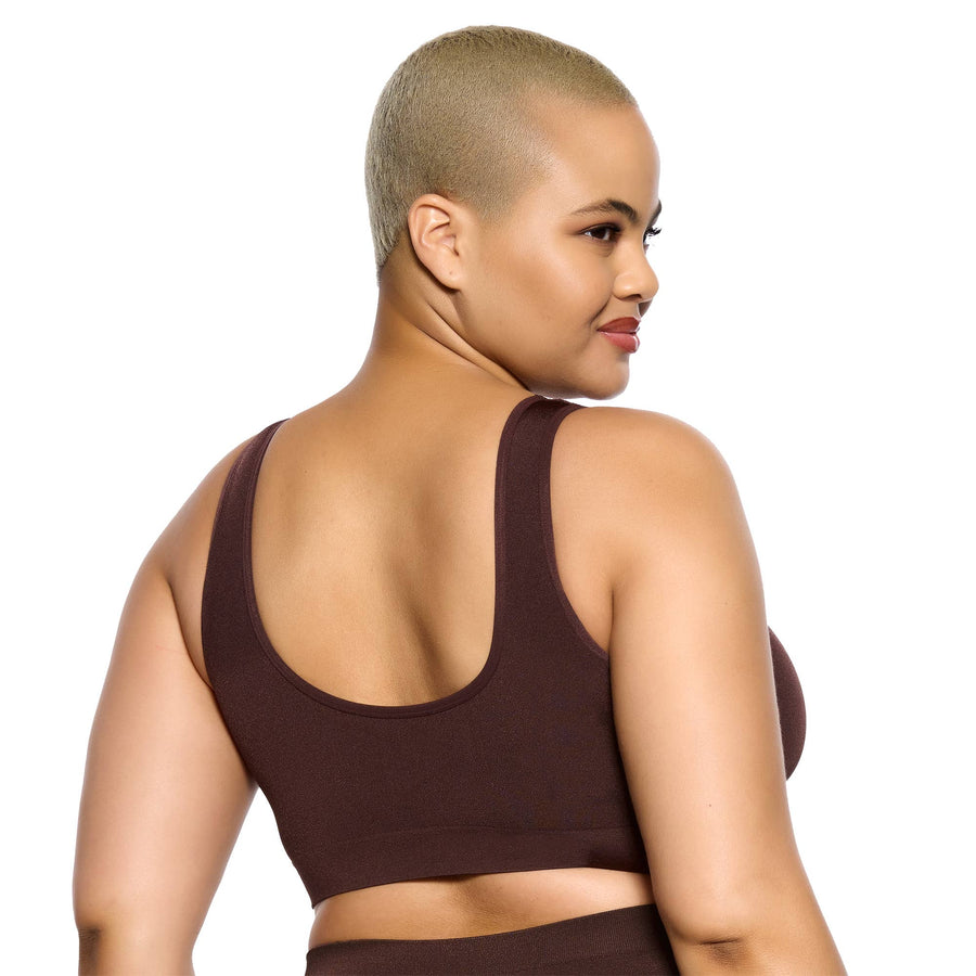 Body Smooth Seamless Wireless Bralette - Cocoa