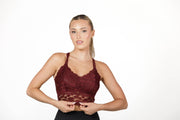 Juliette Lace Bralette- Eggplant