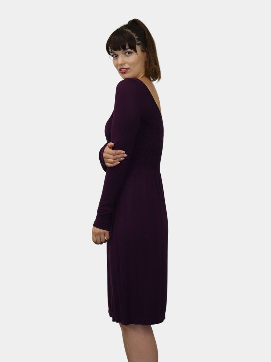 Knee Length Long Sleeve Dress