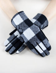2 Button BOXY Flannel Gloves