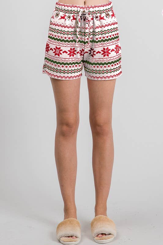 Reindeer Christmas Lounge Shorts