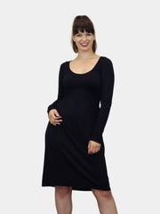 Knee Length Long Sleeve Dress