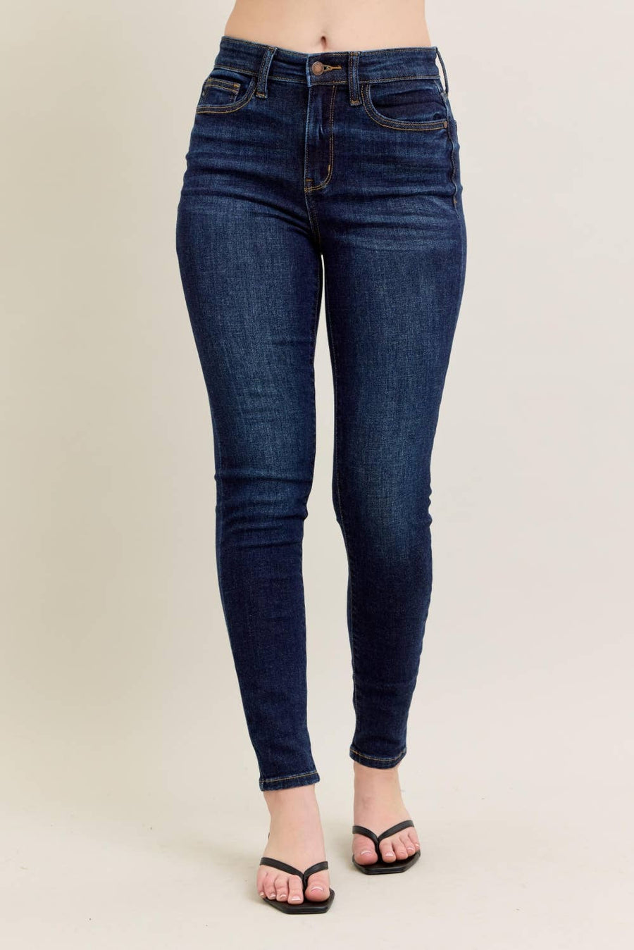 High Waisted Skinny- Dark Wash