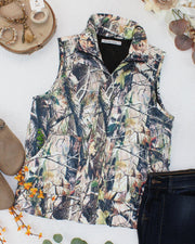 WAREHOUSE ONLY Remy Zip Up Vest - Dark Camo