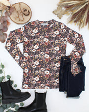 WAREHOUSE ONLY Blair Long Sleeve Top - Blushwood Floral