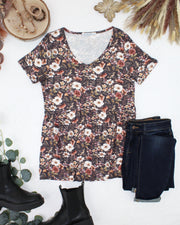 WAREHOUSE ONLY Sarah Ruffle Short Sleeve - Blushwood Floral