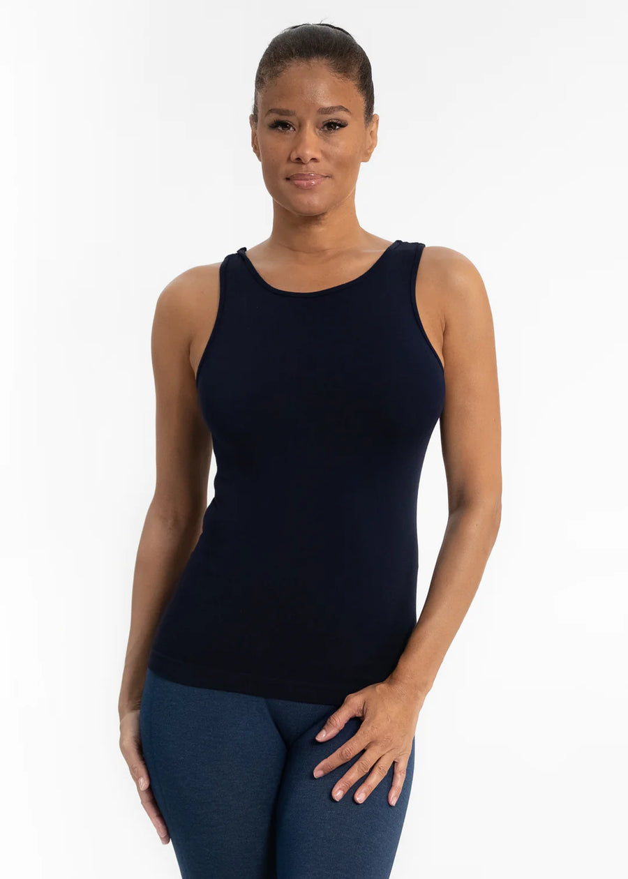 High Neck with Scoop Back Tank