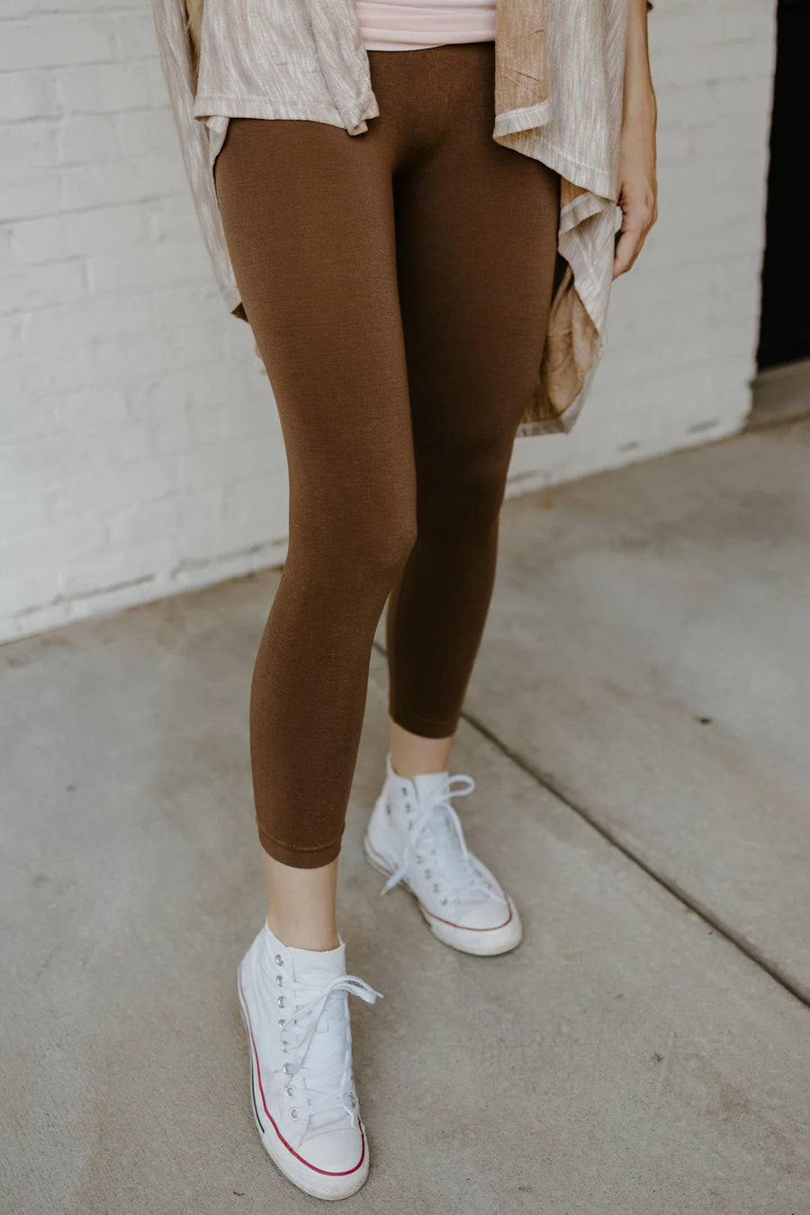 Crop High Waisted Leggings- Regular